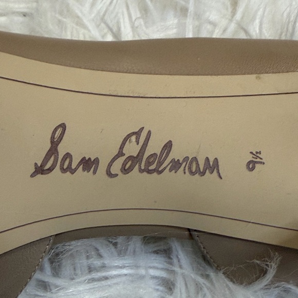 SAM EDELMAN, Women's Beige Leather Shoes Sz 9.5M - Picture 9 of 9
